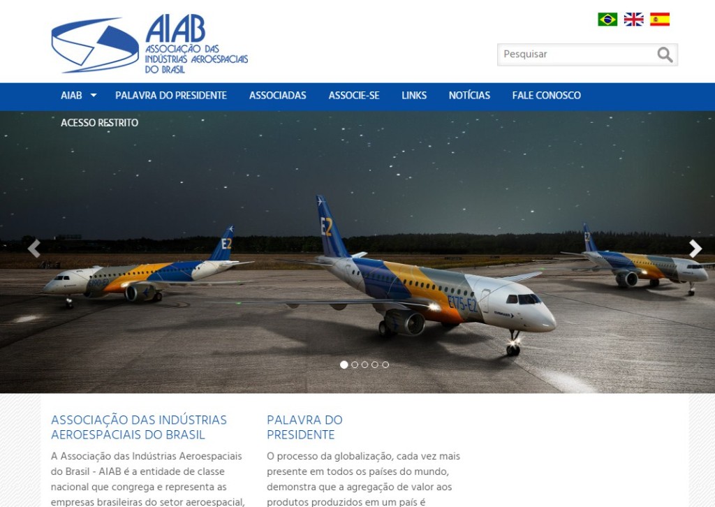 Preview do site www.aiab.org.br