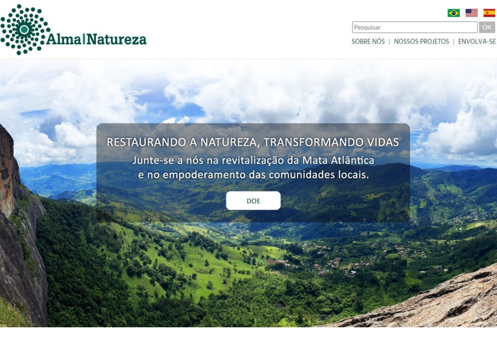 Preview do site www.almaenatureza.org
