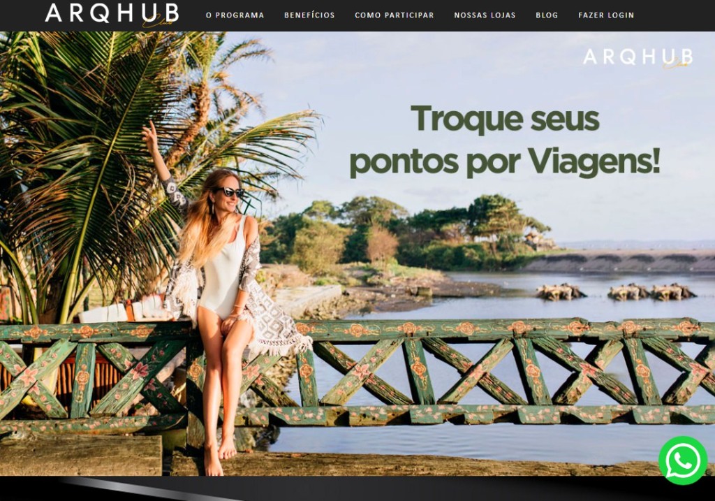Preview do site www.arqhubclub.com.br
