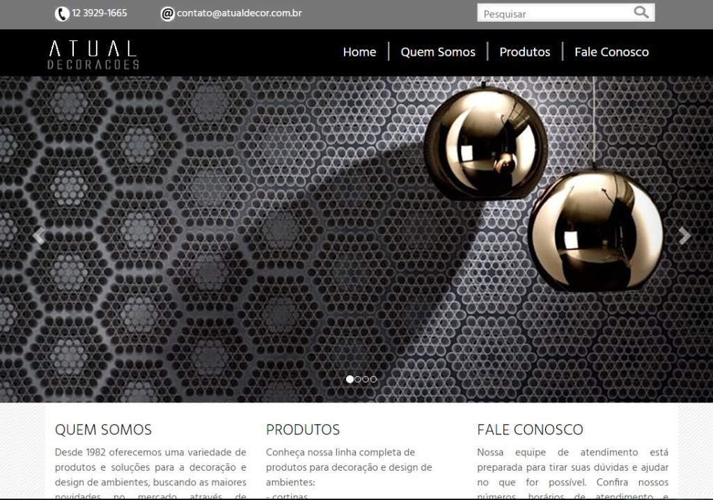 Preview do site www.atualdecor.com.br