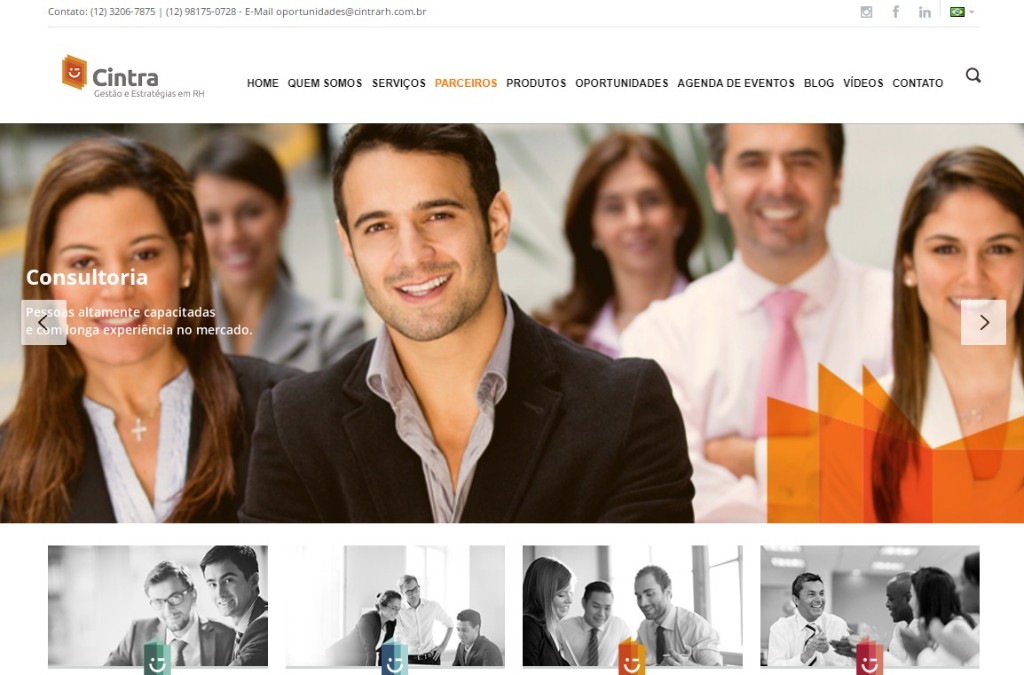 Preview do site www.cintrarh.com.br
