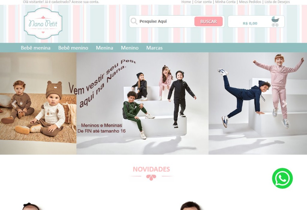 Preview do site www.nanapetit.com.br