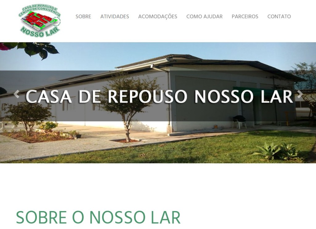 Preview do site www.nossolarsjc.org.br
