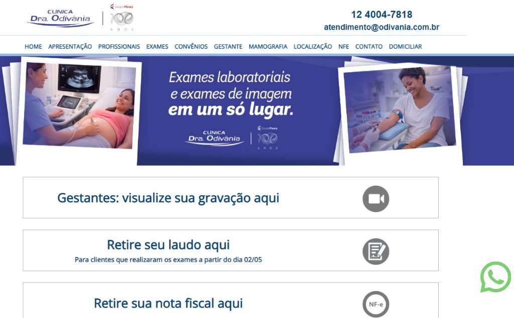 Preview do site www.odivania.com.br