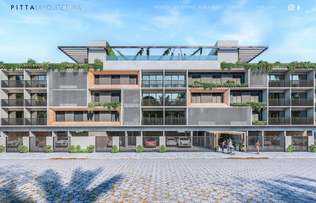 Preview do site www.pittaarquitetura.com.br