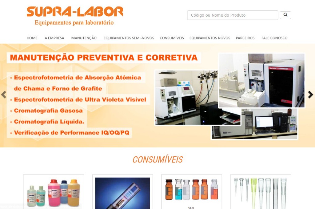 Preview do site www.supralabor.com.br
