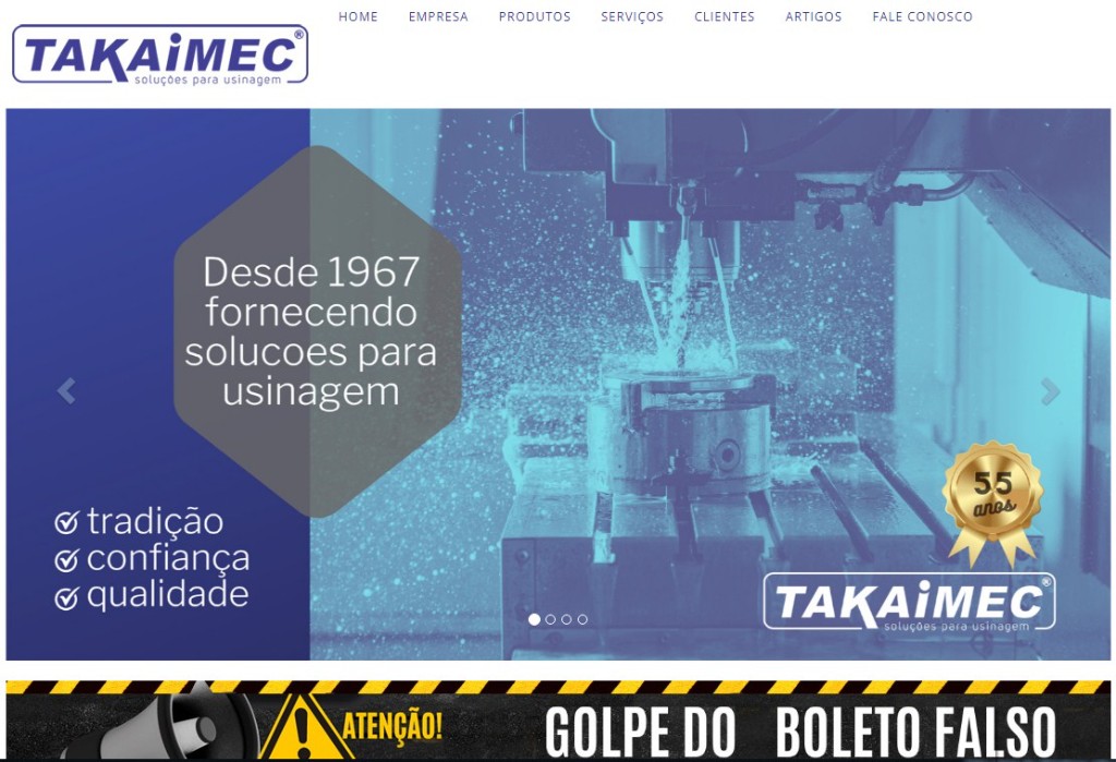 Preview do site www.takaimec.com.br